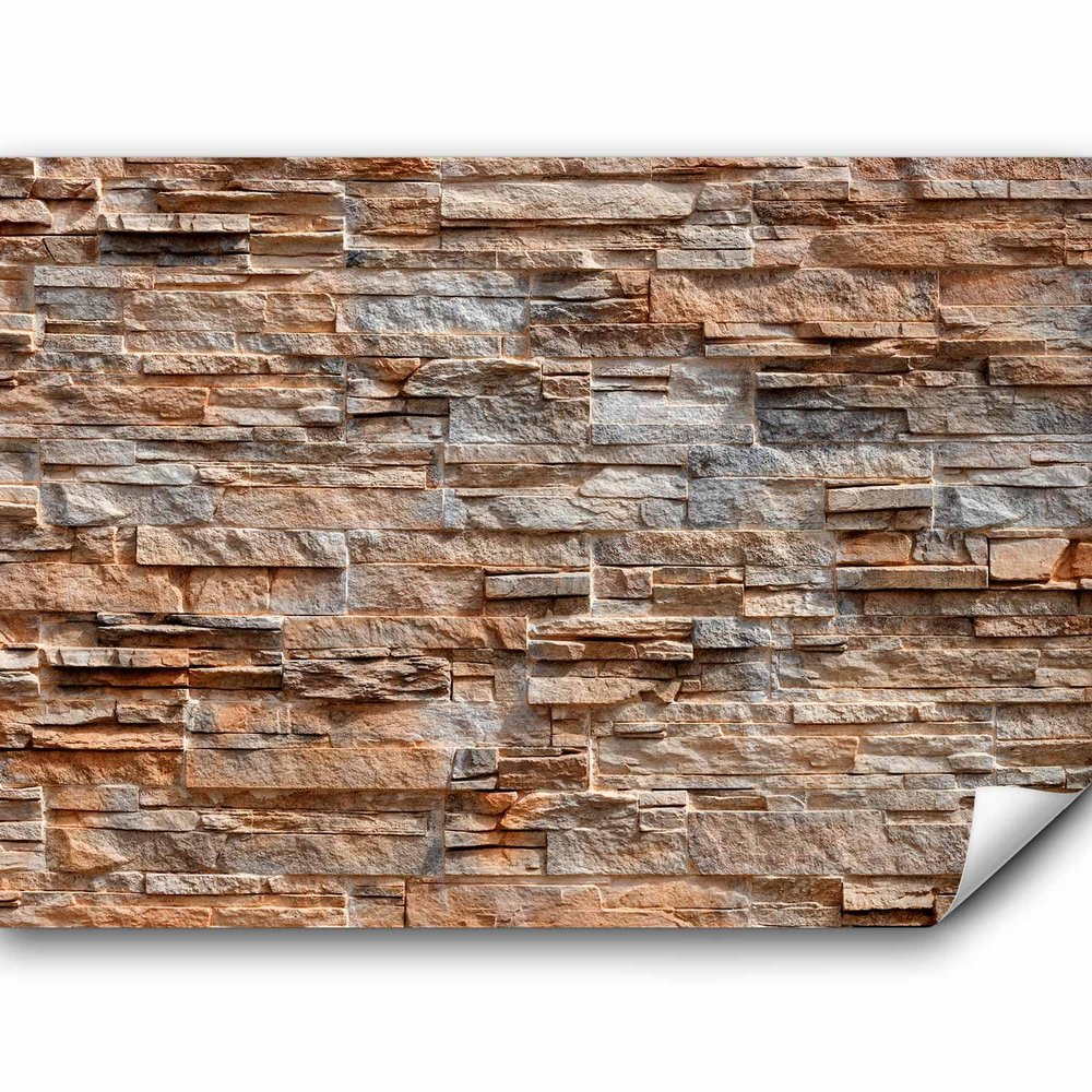 murando Self-Adhesive Stone Wall Photo Wallpaper, 441 x 315 cm, Bedroom