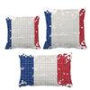 DIYthinker French Simple Grid National Flag Throw Pillow Set view 1