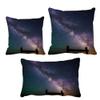 DIYthinker Purple Dark Stars Galaxy Throw Pillow Set, Insert Cushion Cover, Home Sofa Decor Gift view 1