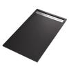 Black marble-resin shower tray with RELAX stone-concrete effect – Measure 8 view 2