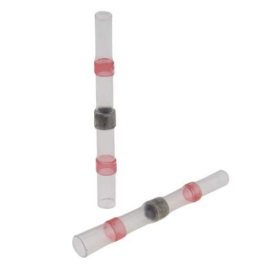 10 SeKi Red Heat-Shrink Solder Butt Connectors, 0.5–1.5 mm²