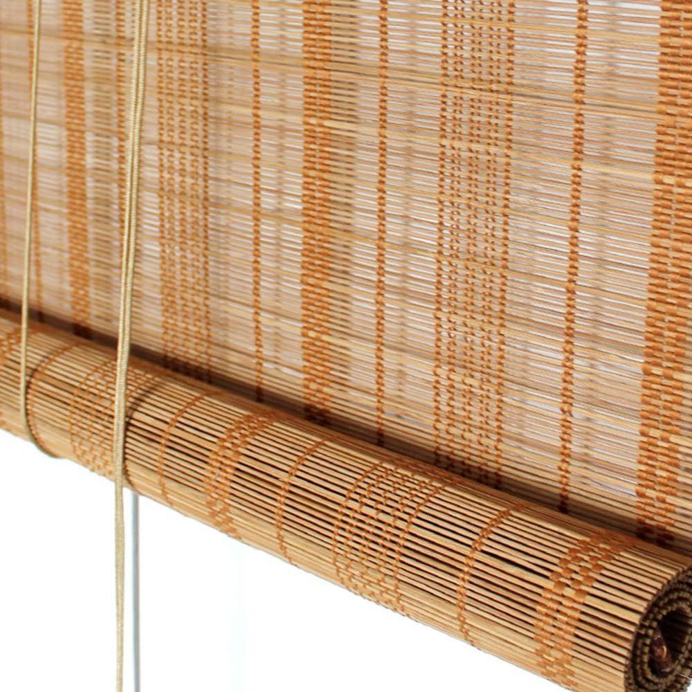 Outdoor Bamboo Roller Blind, Sun and Privacy Screen, 80 × 90 cm