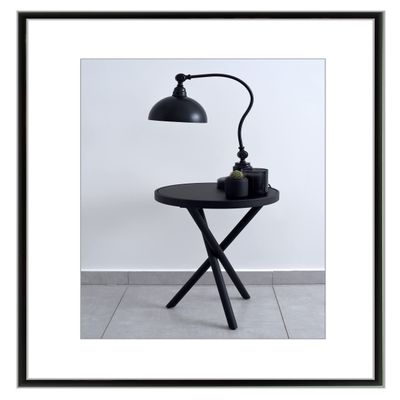 myposterframe Ariel Picture Frame 64 x 82 cm Aluminum 82 x 64 cm Matte Black with 1 mm Anti-Reflective Acrylic Glazing
