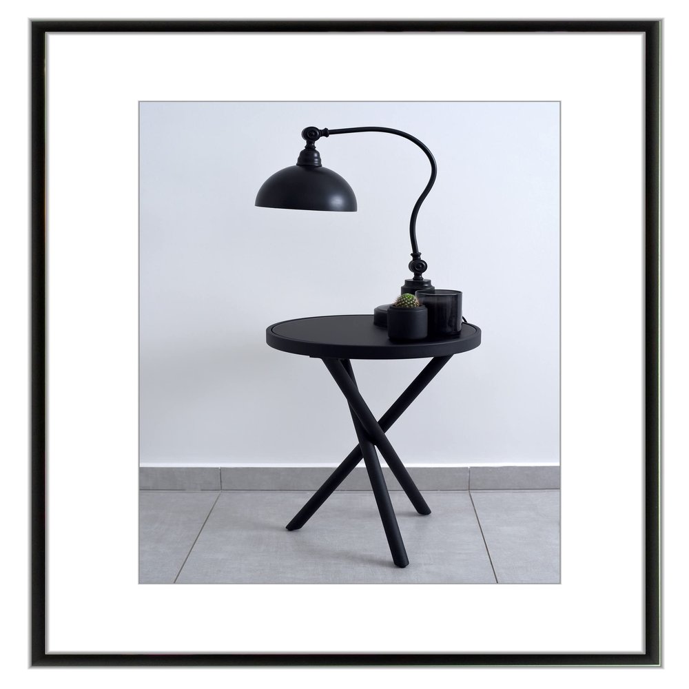 myposterframe Ariel Picture Frame 64 x 82 cm Aluminum 82 x 64 cm Matte Black with 1 mm Anti-Reflective Acrylic Glazing
