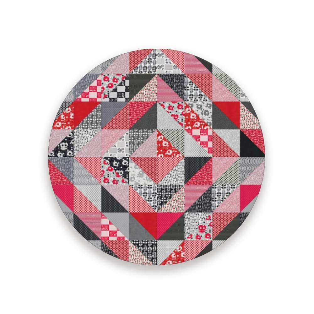 Montoj Floral Square Coasters, Quilted, 1- or 2-Piece Set