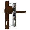 Premium Victory DHS Door Handle Set, 92 mm, Rectangular, Lever-Knob, Brown RAL 8017, 25 mm Backplate view 1