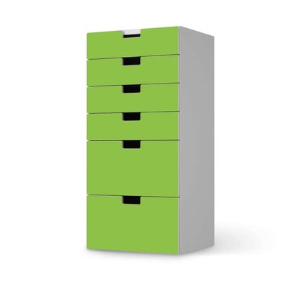 Children’s Furniture Decal for IKEA STUVA Dresser – 6 Drawers, Light Green Dark