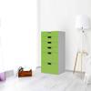 Children’s Furniture Decal for IKEA STUVA Dresser – 6 Drawers, Light Green Dark view 2