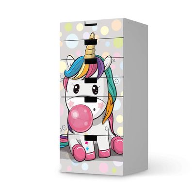 Kids' Furniture Wrap for IKEA STUVA Dresser, 6 Drawers – Rainbow the Unicorn