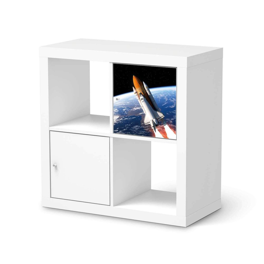 Furniture Tattoo for IKEA Kallax Shelf, 1 Door - Space Traveller