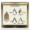 Melody for Large Formats, Solid Wood Baroque Picture Frame in Champagne Gold with 2 mm Clear Plastic Glazing, Image Size: 34.4 x 101.7 cm view 2