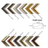 Melody for Large Formats, Solid Wood Baroque Picture Frame in Champagne Gold with 2 mm Clear Plastic Glazing, Image Size: 34.4 x 101.7 cm view 3