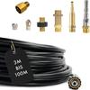 M&M Smartek 60 m Pipe Cleaning Hose, 8-Piece, with Easy!Lock view 1