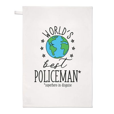 World's Best Police Officer Dish Towel
