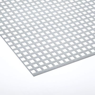 Perforated Sheet, 1.5 mm, Galvanized Steel QG 10-15, 500 x 150 mm