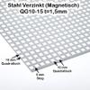 Perforated Sheet, 1.5 mm, Galvanized Steel QG 10-15, 500 x 150 mm view 2