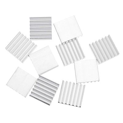 BliliDIY 10-Pack 14 x 14 x 4 mm Aluminum Chip Heatsinks