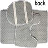 Showudesigns Absorbent Bathroom Mats, 3-Piece Set, Non-Slip, English Bulldog Floral view 4