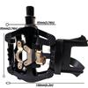 SharpCost YBEKI SPD Hybrid Pedals with Toe Clips and Straps for Spin Bikes and Indoor Exercise Bikes, 9/16" Axles, 6-Month Warranty view 3