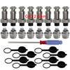 QitinDasen 8-Piece GX126 6-Pin Aviation Connector Kit, 5A, 12mm Thread, Male/Female Metal Connectors with Caps and Screwdriver view 1