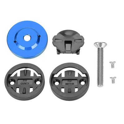 Universal Bicycle Computer Mount for City, Mountain, Road, and Folding Bikes, Blue