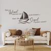 tjapalo A45 Motivational Wall Decal, Silver, W100 x H37 cm view 2