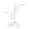 Relaxdays Set of 10 Metal Spiral Fruit Holders, Silver, 48 x 21 x 21 cm view 4
