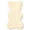 Wooden Gummy Bear Cutout for Crafts, 3–50 cm view 1