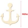 Wooden Anchor V1 – Craft Décor, 3–50 cm, 17 cm, Pack of 100 view 3