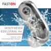 FASTON Two-Hole Coat Hook, 31 x 16.5 mm, Polished A4/V4A Stainless Steel, 2-Pack view 2