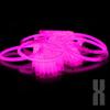 KNIXS 100 Pink Glow Sticks with 3D, Ball & 7-Hole Connectors view 3