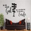 tjapalo A49 Wall Decal “In the End, Everything Will Be Okay” – Metallic Gold, W100 x H37 cm view 1