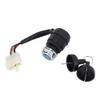 5-Wire, 5-Pin Ignition Switch with Key and Start Lock for Most Motorcycles, Go-Karts, and ATVs view 1