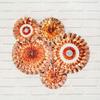 Neviti Pinwheel Decorations, Rose Gold and White with Dots view 2