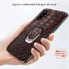 Yidai-Silu Genuine Leather Crocodile-Texture 360° Car Mount Case for Galaxy Note 10+ 5G view 3