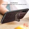 Yidai-Silu Genuine Leather Crocodile-Texture 360° Car Mount Case for Galaxy Note 10+ 5G view 4