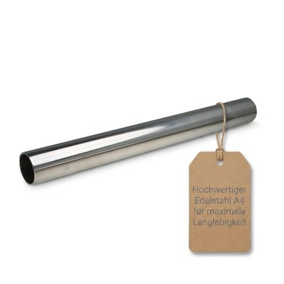 ARBO-INOX A4 Stainless Steel Railing Tube for Boatbuilding, Bendable, 1.5 mm Wall, 19–30 mm OD, 1 or 1.5 m