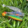 LMAB KFI Perch Shad 7 cm (KFI), Green Pumpkin Chartreuse view 2