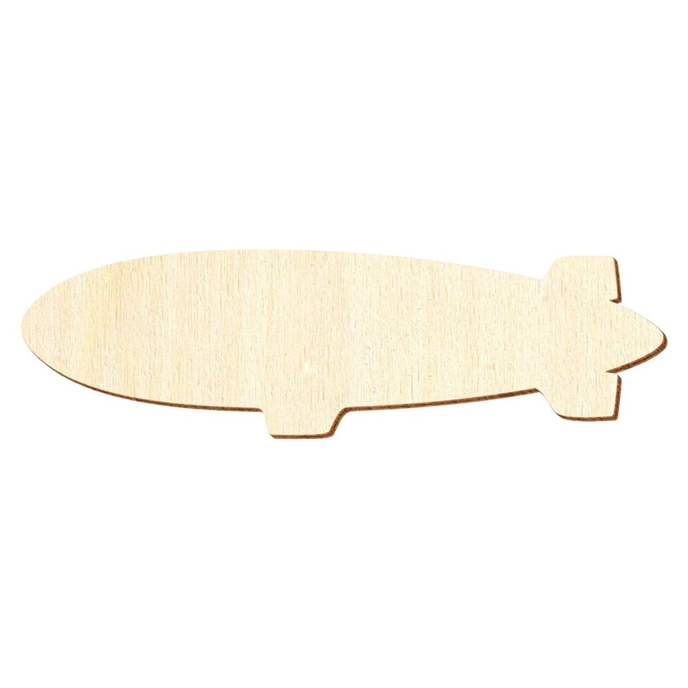Wooden Zeppelin – Decorative Crafting, 3–50 cm, Size: 44 cm, Pack of 25