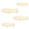 Wooden Zeppelin – Decorative Crafting, 3–50 cm, Size: 44 cm, Pack of 25 view 2