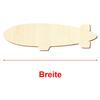 Wooden Zeppelin – Decorative Crafting, 3–50 cm, Size: 44 cm, Pack of 25 view 3