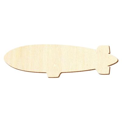 Wooden Zeppelin Craft Shape, 3–50 cm, 17 cm, Pack of 100