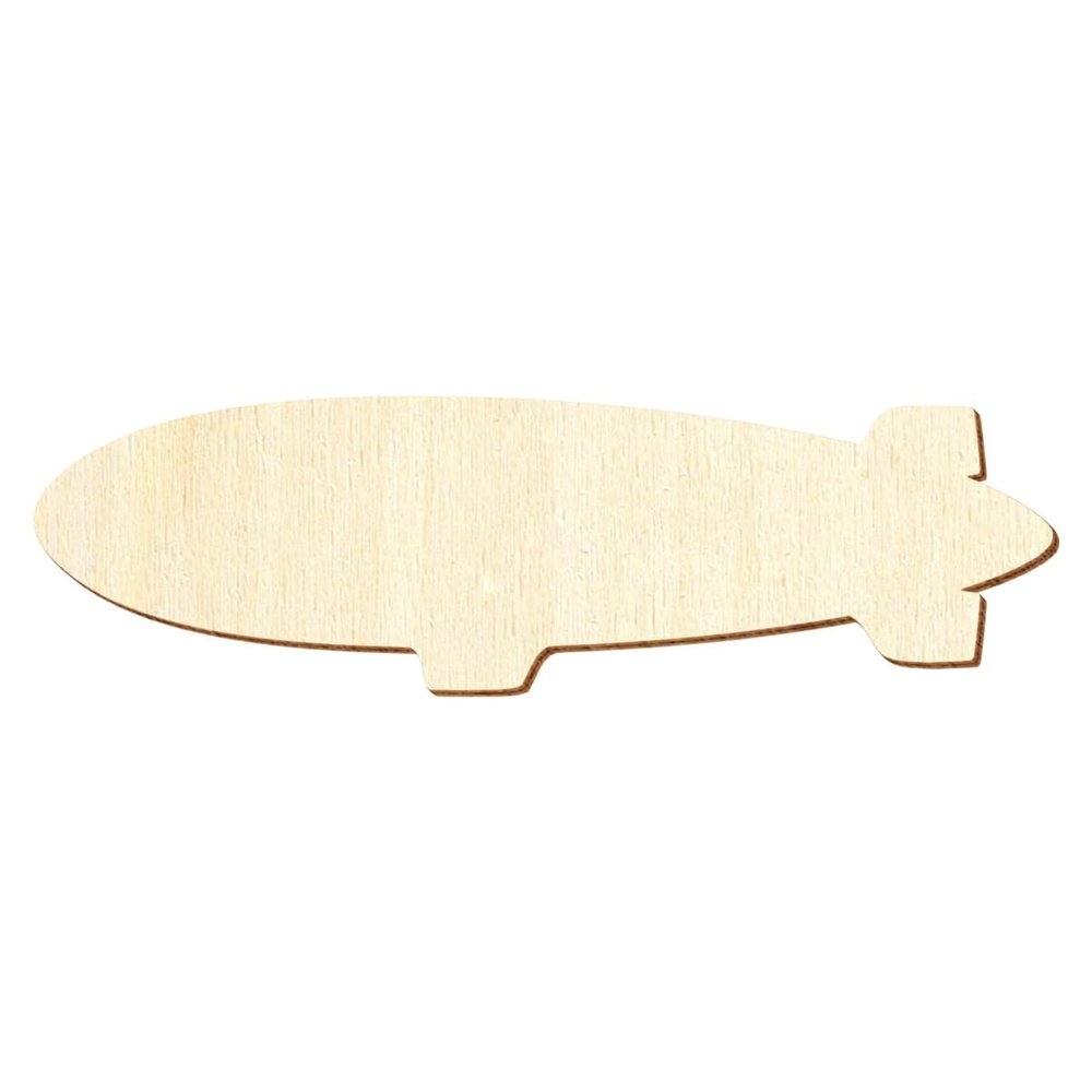 Wooden Zeppelin Craft Shape, 3–50 cm, 17 cm, Pack of 100