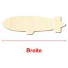 Wooden Zeppelin Craft Shape, 3–50 cm, 17 cm, Pack of 100 view 3