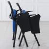 ZZHZY BBGS Folding Training Chair, Blue, with Black Mesh and Movable Writing Tablet (Style 2, 1-Pack) view 2