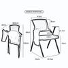 ZZHZY BBGS Folding Training Chair, Blue, with Black Mesh and Movable Writing Tablet (Style 2, 1-Pack) view 3