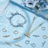 PandaHall 12 Sets 304 Stainless Steel Round Ring Toggle Clasps, 2 Colors view 4
