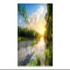 Muralo Nonwoven Photo Wallpaper Nature, River, Trees, Sun, Sky - 150 x 225 cm view 4