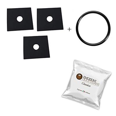 Original Frog Replacement Part Set: 3 x Thick, 5 x High-Temperature Viton O-Rings + 5 x Emozioni Quotidiane Pads