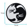 Finally Home Yin Yang Cat Iron-On Patch | Moon Patches, Iron-On Designs view 3
